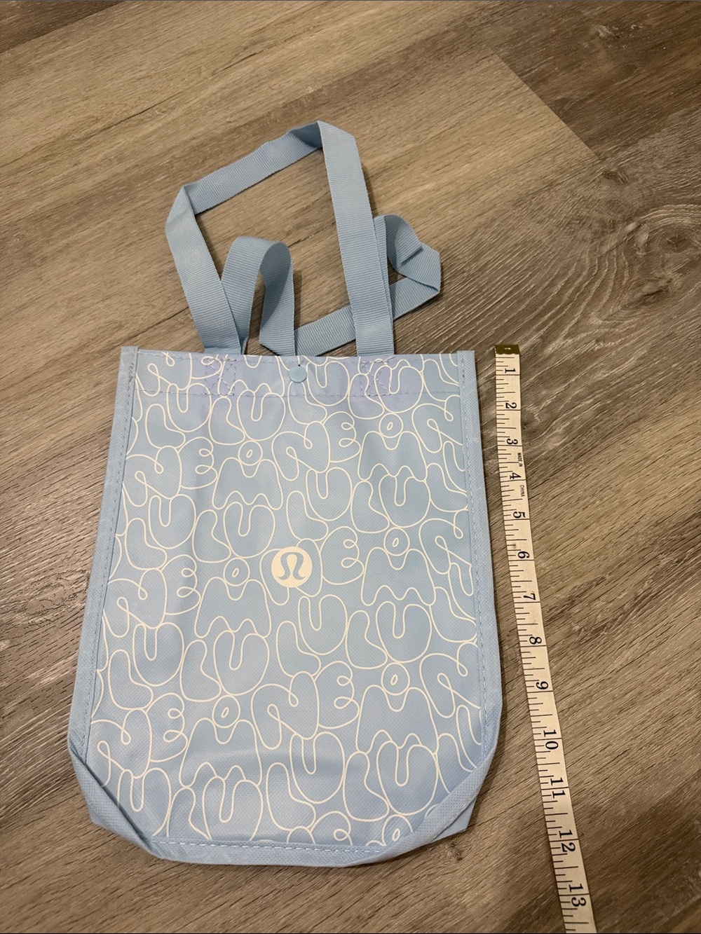 lululemon athletica Light Blue Logo Tote Bag